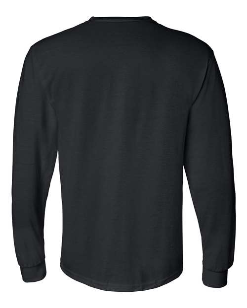 Gildan G840 Adult 50/50 Long-Sleeve T-Shirt #color_BLACK