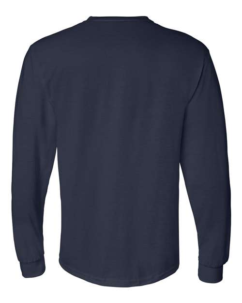 Gildan G840 Adult 50/50 Long-Sleeve T-Shirt #color_NAVY
