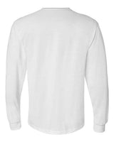 Gildan G840 Adult 50/50 Long-Sleeve T-Shirt #color_WHITE