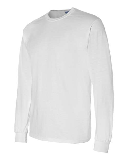 Gildan G840 Adult 50/50 Long-Sleeve T-Shirt #color_WHITE