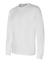 Gildan G840 Adult 50/50 Long-Sleeve T-Shirt #color_WHITE