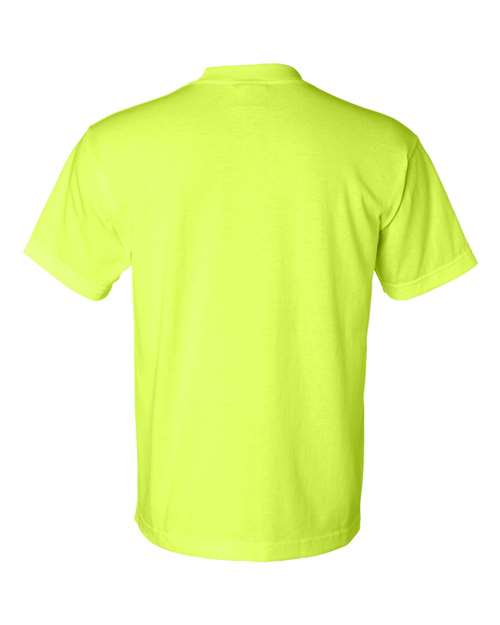 Bayside BA1701 Adult 5.4 oz., 50/50 T-Shirt #color_LIME GREEN