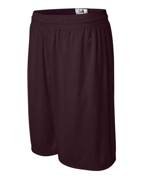 "Badger 4109 B-Core 9" Shorts #color_Maroon"