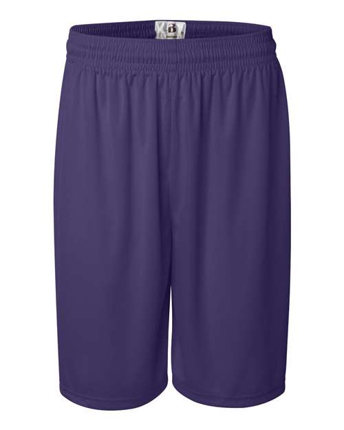 "Badger 4109 B-Core 9" Shorts #color_Purple"