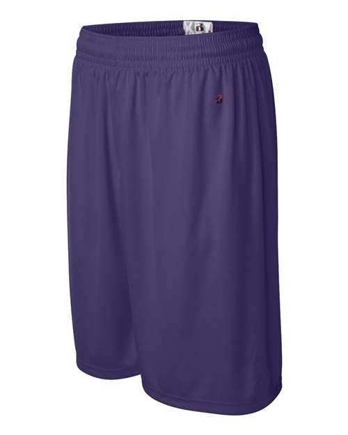 "Badger 4109 B-Core 9" Shorts #color_Purple"