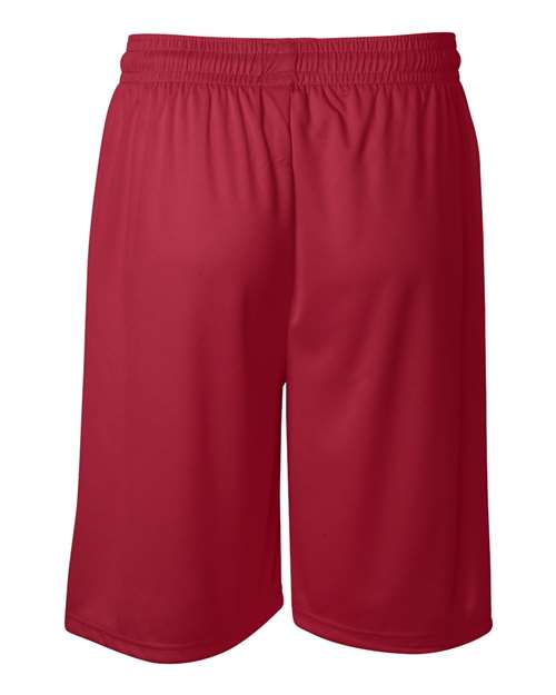 "Badger 4109 B-Core 9" Shorts #color_Red"