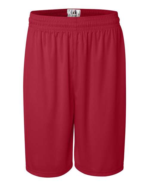 "Badger 4109 B-Core 9" Shorts #color_Red"