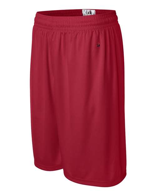 "Badger 4109 B-Core 9" Shorts #color_Red"