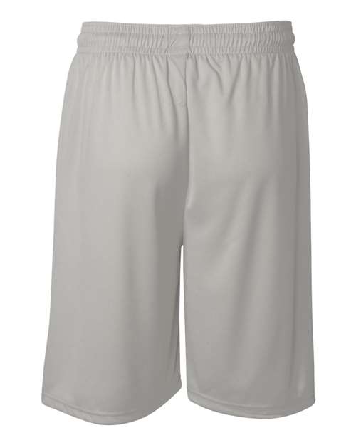 "Badger 4109 B-Core 9" Shorts #color_Silver"