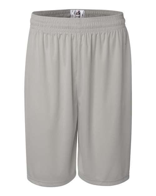 "Badger 4109 B-Core 9" Shorts #color_Silver"