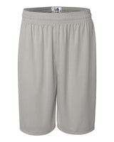 "Badger 4109 B-Core 9" Shorts #color_Silver"