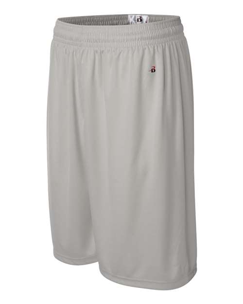 "Badger 4109 B-Core 9" Shorts #color_Silver"