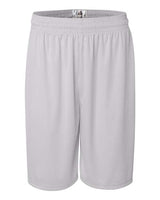 "Badger 4109 B-Core 9" Shorts #color_White"