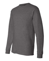 Hanes 5186 Adult Long-Sleeve Beefy-T #color_CHARCOAL HEATHER