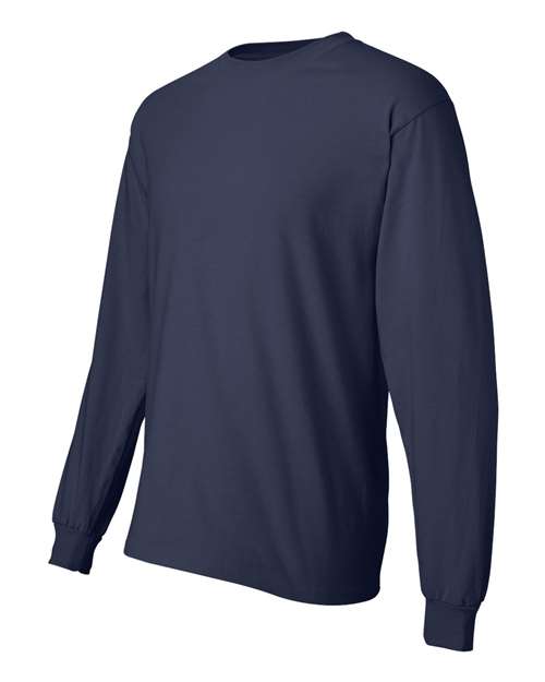 Hanes 5186 Adult Long-Sleeve Beefy-T #color_NAVY