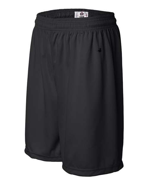 "Badger 4107 B-Core 7" Shorts #color_Black"