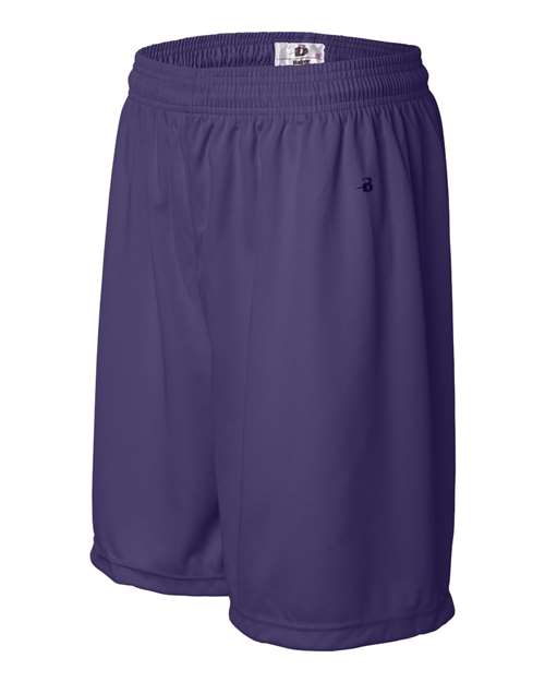 "Badger 4107 B-Core 7" Shorts #color_Purple"