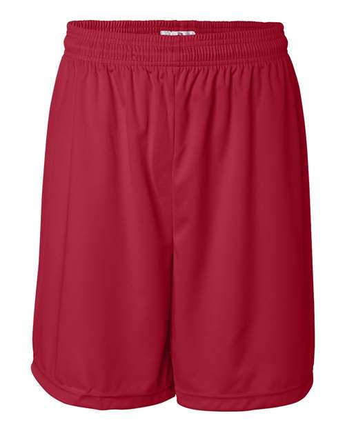 "Badger 4107 B-Core 7" Shorts #color_Red"