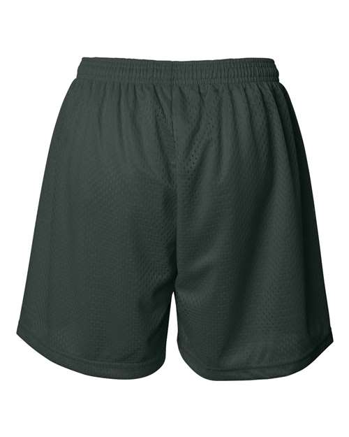 ""Badger 7216 Women's Pro Mesh 5" Shorts with Solid Liner" #color_Forest"