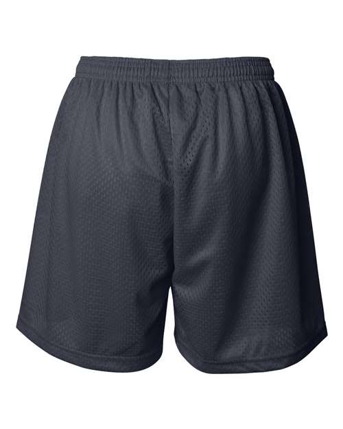 ""Badger 7216 Women's Pro Mesh 5" Shorts with Solid Liner" #color_Navy"