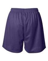 ""Badger 7216 Women's Pro Mesh 5" Shorts with Solid Liner" #color_Purple"