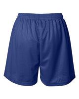 ""Badger 7216 Women's Pro Mesh 5" Shorts with Solid Liner" #color_Royal"