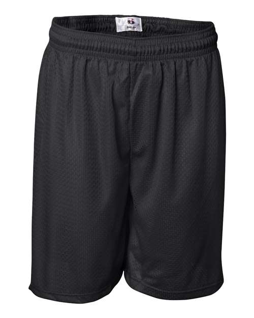 ""Badger 7207 Pro Mesh 7" Shorts" #color_Black"