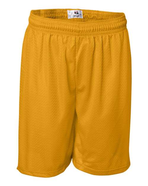 ""Badger 7207 Pro Mesh 7" Shorts" #color_Gold"