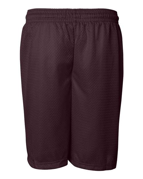 ""Badger 7207 Pro Mesh 7" Shorts" #color_Maroon"