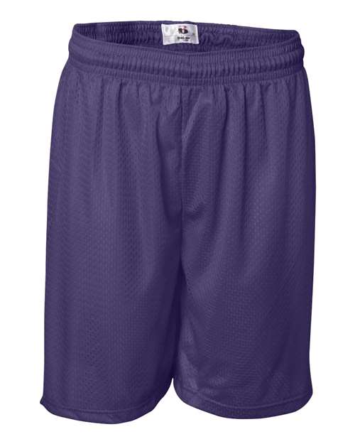 ""Badger 7207 Pro Mesh 7" Shorts" #color_Purple"