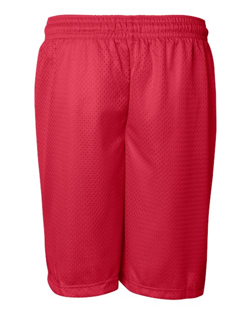 ""Badger 7207 Pro Mesh 7" Shorts" #color_Red"