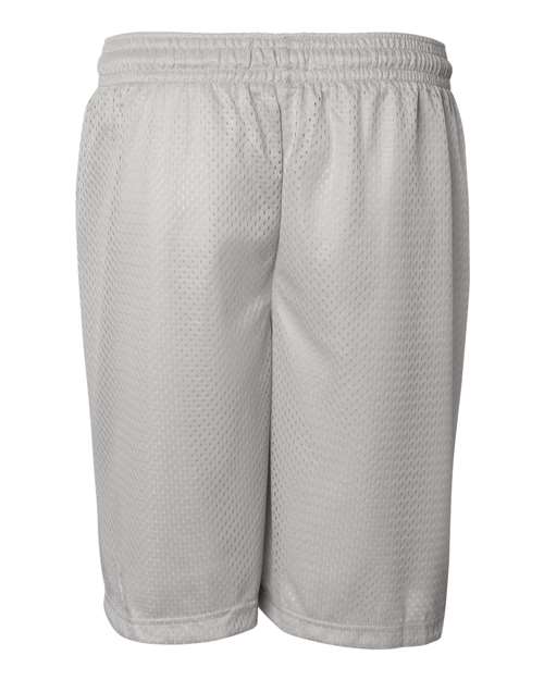 ""Badger 7207 Pro Mesh 7" Shorts" #color_Silver"