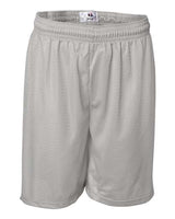 ""Badger 7207 Pro Mesh 7" Shorts" #color_Silver"