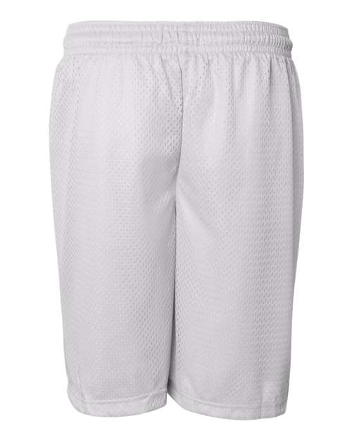 ""Badger 7207 Pro Mesh 7" Shorts" #color_White"