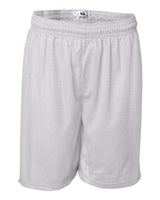""Badger 7207 Pro Mesh 7" Shorts" #color_White"