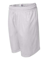 ""Badger 7207 Pro Mesh 7" Shorts" #color_White"