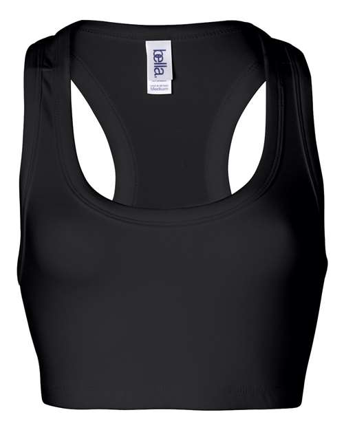 Bella + Canvas 970 Ladies' Nylon/Spandex Sports Bra #color_BLACK