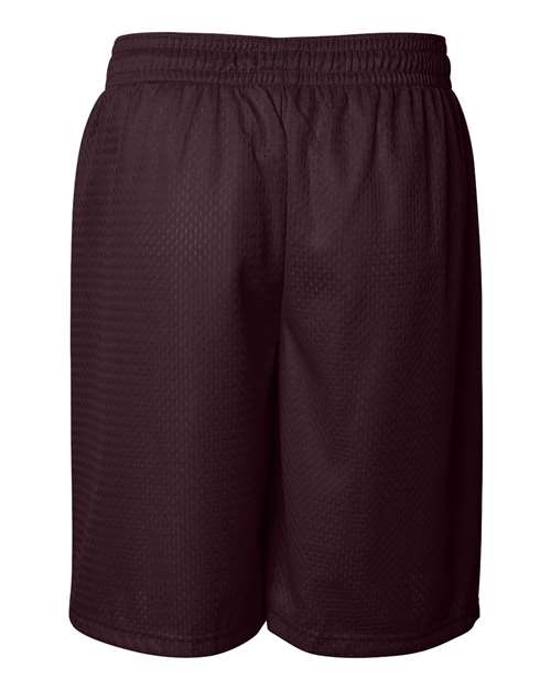 ""Badger 7209 Pro Mesh 9" Shorts" #color_Maroon"