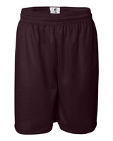 ""Badger 7209 Pro Mesh 9" Shorts" #color_Maroon"