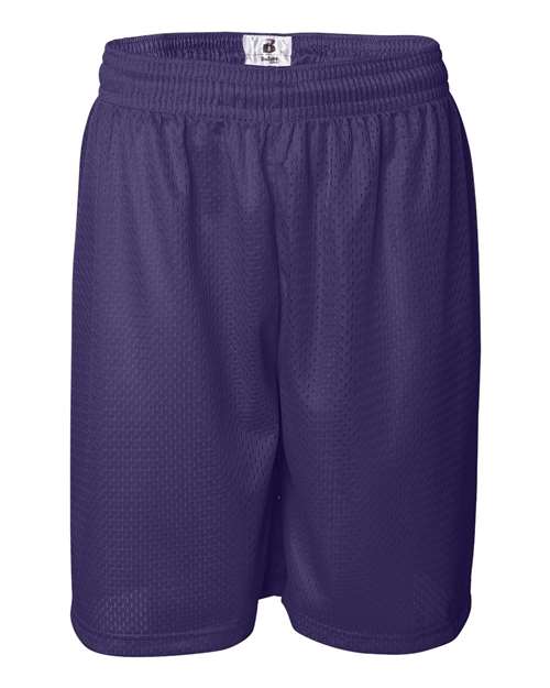 ""Badger 7209 Pro Mesh 9" Shorts" #color_Purple"