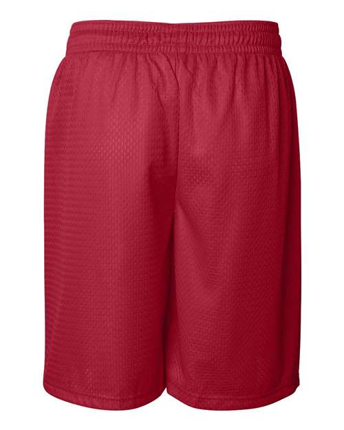 ""Badger 7209 Pro Mesh 9" Shorts" #color_Red"