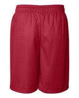 ""Badger 7209 Pro Mesh 9" Shorts" #color_Red"