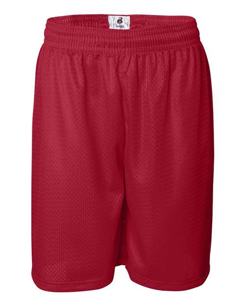 ""Badger 7209 Pro Mesh 9" Shorts" #color_Red"