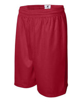""Badger 7209 Pro Mesh 9" Shorts" #color_Red"