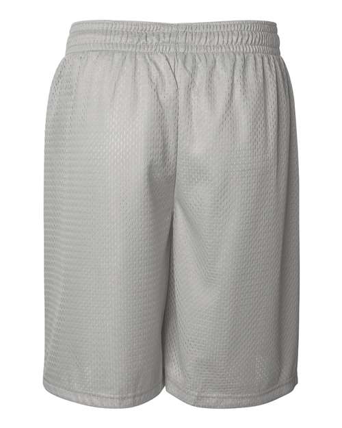 ""Badger 7209 Pro Mesh 9" Shorts" #color_Silver"