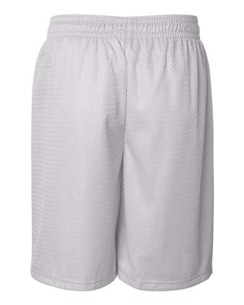 ""Badger 7209 Pro Mesh 9" Shorts" #color_White"