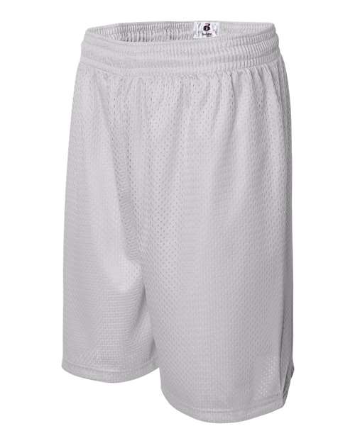""Badger 7209 Pro Mesh 9" Shorts" #color_White"