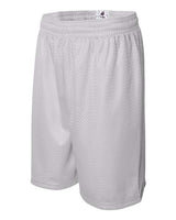""Badger 7209 Pro Mesh 9" Shorts" #color_White"