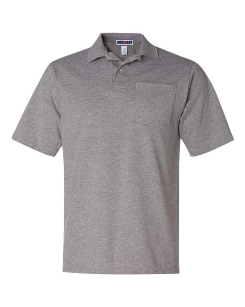 Jerzees 436P Adult SpotShield Pocket Jersey Polo #color_OXFORD