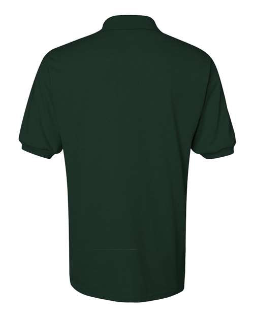 Jerzees 437 Adult SpotShield Jersey Polo #color_FOREST GREEN